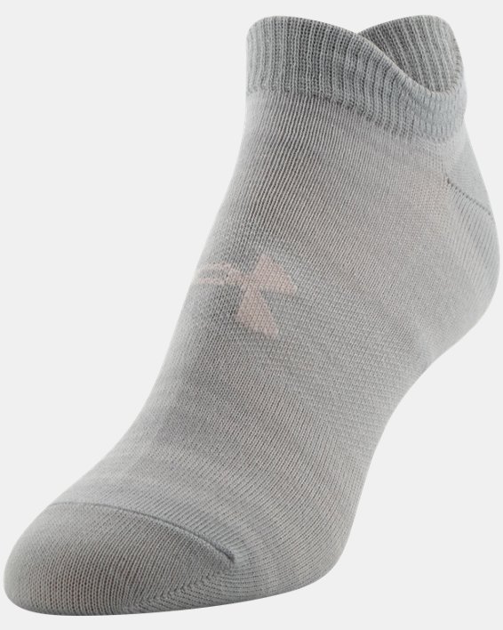 Women's UA Essential No Show – 6-Pack Socks, White, pdpMainDesktop image number 5